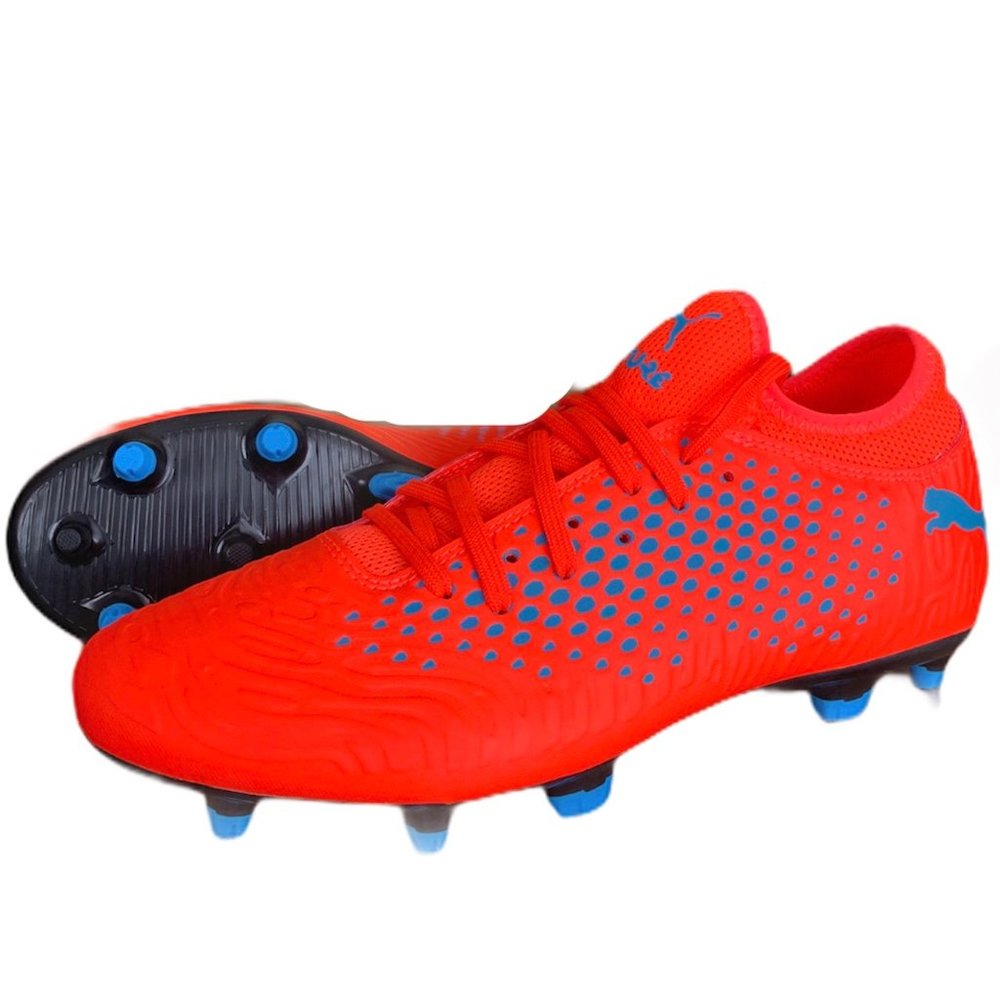 Men's PUMA Future Red Blast/ Azure Bleu Cleats